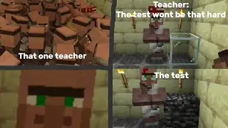 SCHOOL IN MINECRAFT BE LIKE - SCHOOL POTRAYED BY MINECRAFT