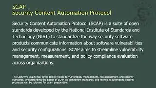 SCAP - Security Content Automation Protocol