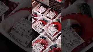 Prices for Fish & Seafood in Tokyo, Japan #shorts