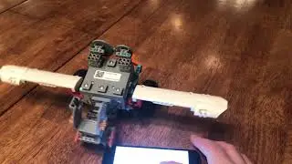 Ubtech Jimu robot airplane with Lego adapter