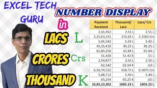 Numbers Lakh Crore in Excel | Number Format with condition | Number Lacs | Number in Crores (1099)