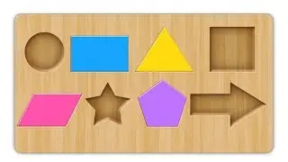 Learn Shapes with Wooden Shapes Blocks and Shapes Videos Collection for Children