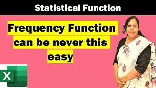 How to use frequency function in excel