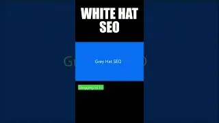 What is White Hat SEO? #shorts #ytshorts #blogger #blogging #seo @bloggingtutorofficial