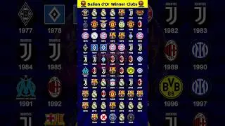 All Ballon d'Or Winner Clubs 🏆