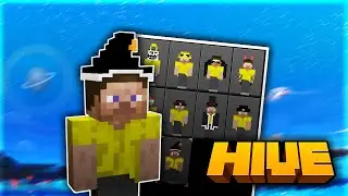 Hive Cosmetics Skinpack MCPE || Skinpack by zERRxR, 11 skins with cosmetics and capes.