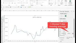 7 day moving average in Excel