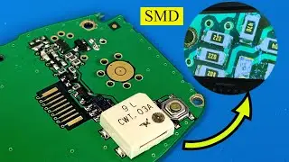 how to soldering SMD electronic components, digital microscope