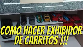 como fabricar exhibidor de carritos a escala facil #hotwheels #hotwheelscollector #coleccion #diy