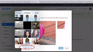 Add A Picture to Zoom Account