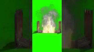 American ballistic missile launches green screen