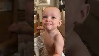 That first “mama” 😭 #childhood #momlife #firstword #1yearold #cutebaby
