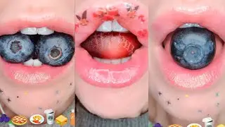 ASMR Satisfying Eating Sounds POPPING BOBA Korean CORN DOG MARZIPAN FRUIT JELLIES 먹방