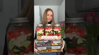 High-protein Meal Prep | 100G+ protein💪🏻 Link to recipes⬆️ 