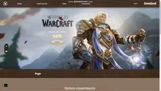 World of Warcraft Fan Game Website HTML Template