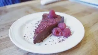 Raw Chocolate & Raspberry Torte - Dine in Dublin 2016