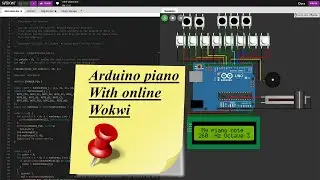Arduino piano in 2 octaves