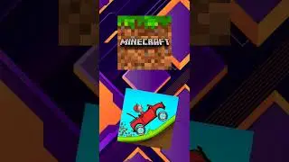 Minecraft vs hill climb race 🤙🤙🤙