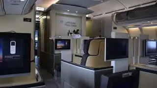 Ich alleine in der Lufthansa First!