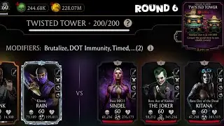 Fatal Twisted Tower Boss Battle 200 & 160,180 Fight + Rewards MK Mobile | Boss Joker 🃏