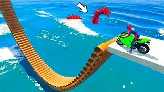 Superheroes ride iron pipe and fall GTA 5