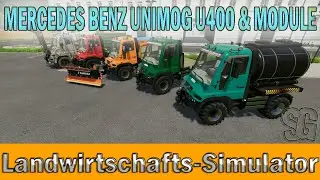 LS22 Modvorstellung - MERCEDES BENZ UNIMOG U400 & MODULE V1.0.0.0  - Ls22 Mods