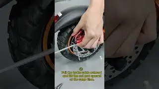Adjustment operation when the rear wheel brake of e-scooter is too loose (Model: iENYRID M4 Pro S+)