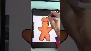 Procreate Drawing a Gingerbread Chef