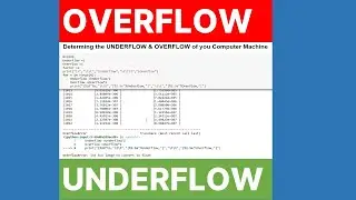 Underflow and Overflow limits of Double Precision Floating Point Numbers