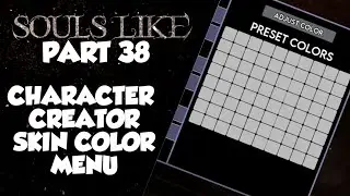 Souls Like Tutorial Part 38 | Character Creator Skin Color Menu | Unreal Engine 5
