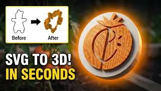 Turn Any SVG into a 3D Model in Seconds (Blender Tutorial)
