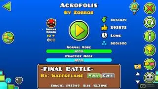 Geometry Dash: Acropolis by Zobros (Insane Demon) 100% | Kryad