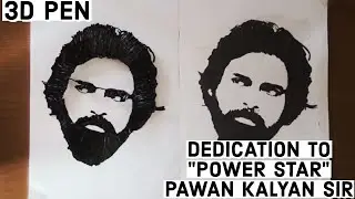 |3D Pen| Power Star Pawan Kalyan Sir Stencil Art