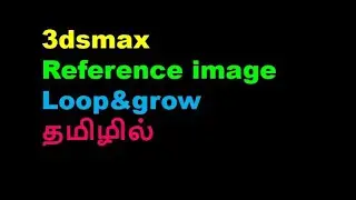 3dsmax-reference image and loop-civil tamil