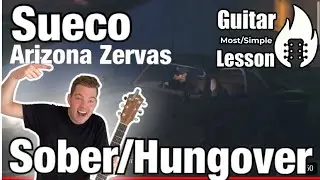 Sueco feat. Arizona Zervas - Sober/Hungover | Guitar Tutorial