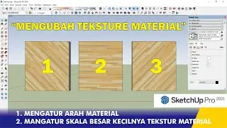 cara edit teksture material di sketchup