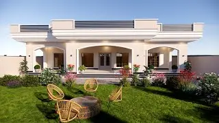 Single story house design - 3 Bedrooms | Modern house design | Village House design