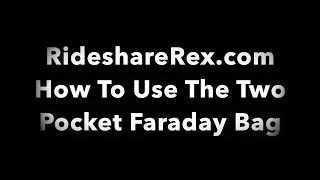 RideshareRex.com Turo Go 2 Pouch Faraday Bag