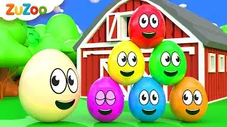 Ovos Surpresa Coloridos | Músicas Infantis | ZuZoo em Português - Canções Infantis