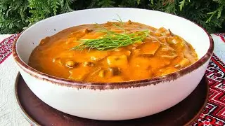🇺🇦🍄ПІДПАЛКА. ПІСНА ПІДЛИВА З СУХИХ БІЛИХ ГРИБІВ. ГРИБНА МАЧАНКА. УКРАЇНСЬКА АВТЕНТИЧНА КУХНЯ.🍄🇺🇦
