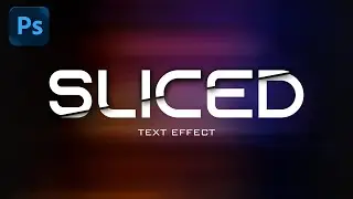 How to Create Sliced Text Effect in Photoshop | Photoshop Tutorial