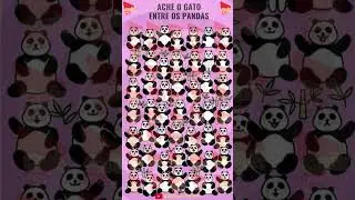 Desafio Incrível! Encontre o Gato Entre os Pandas no QuizPlay! 