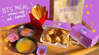 Making the BTS meal at home | Homemade Cajun & Sweet Chili sauce + BTS purple packaging printables ☻