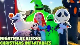 Nightmare Before Christmas Halloween Inflatables Collection 2024 Walmart & Home Depot