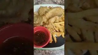 Tempura Fish and Chips #food #fishandchips #japanese #uk
