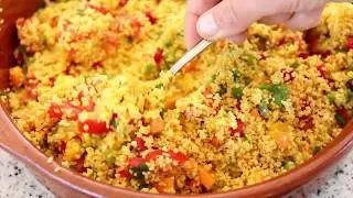 Cous cous con verduras y Atún Isabel