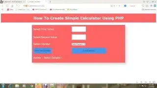 how to make a calculator in php