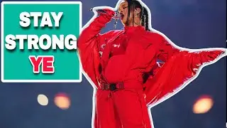 Rihanna pays tribute to Kanye west at the Super Bowl 2023