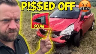 Customer Crashed Their Car - Then SOME Scum Tried TO STEAL It.   EPS 33