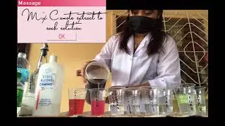 Using Camote Top Extract as an Acid Base indicator.